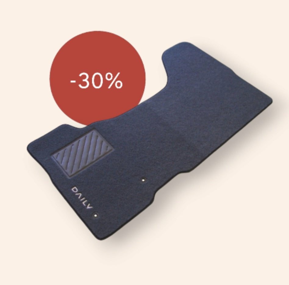 Set Tappeti Su Misura In Gomma - Compatibile Per Iveco Daily (06/14>) Doppia Cabina