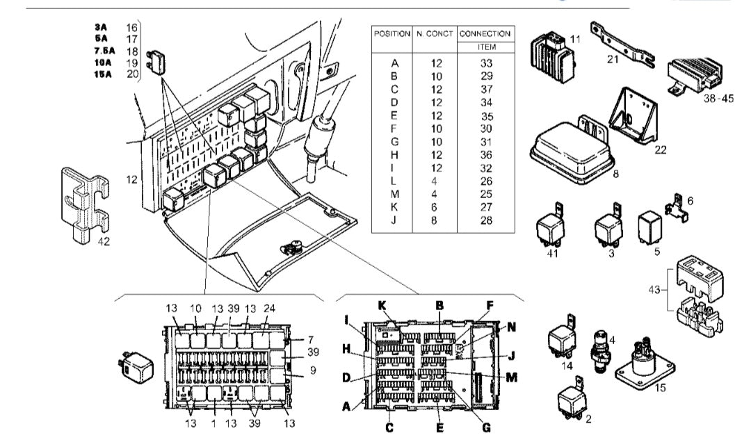 Centralina Fusibili Per Iveco Daily 1989-2006 - Ricambio 2997086 4838244 A223 - Foto 2