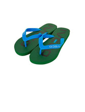 Carica l'immagine nel visualizzatore di Gallery, CIABATTE UOMO INFRADITO ORIGINALI IVECO MARE PISCINA LAVORO RELAX NEW LOGO VERDE AZZURRO MISURA 39 40 41 42 43 44 45 46