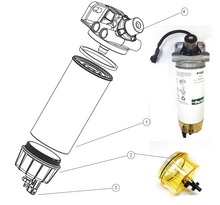 Carica l&#39;immagine nel visualizzatore di Gallery, 5801510519 SUPPORTO PRE FILTRO GASOLIO IVECO STRALIS TRAKKER EURO 6 XP HI-WAY S-WAY X-WAY T-WAY