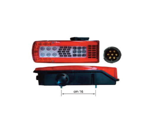 009702 FANALE POSTERIORE UNIVERSALE A LED DESTRO CON CICALINO RIMORCHIO