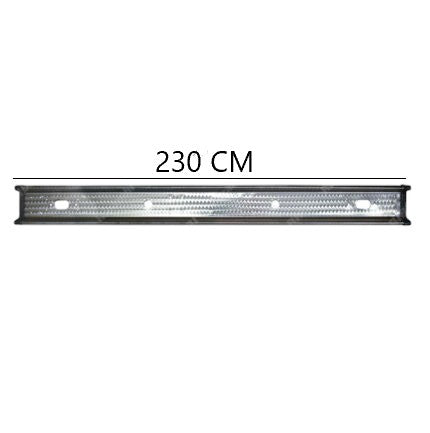BARRA PARAINCASTRO POSTERIORE TUNING ACCIAIO INOX FIORETTATO UNIVERSALE LUNGHEZZA 230 CM
