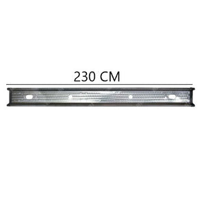 BARRA PARAINCASTRO POSTERIORE TUNING ACCIAIO INOX FIORETTATO UNIVERSALE LUNGHEZZA 230 CM