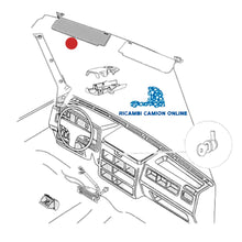 Carica l&#39;immagine nel visualizzatore di Gallery, ALETTA ANTINA PARASOLE INTERNA DESTRA / SINISTRA IVECO NEW DAILY 35.8 35.10 35.12