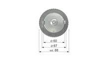 Carica l&#39;immagine nel visualizzatore di Gallery, 10711 TAPPO CARBURANTE A BAIONETTA 60MM VOLVO FH12-FH16 / FL6