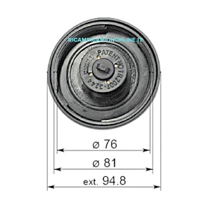 10825 TAPPO CARBURANTE A VITE 80Ø MM IVECO DAILY / EUROCARGO / TECTOR / EUROTECH / EUROTRAKKER CURSOR 500025735