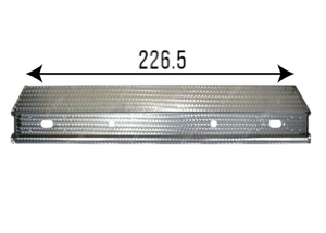 BARRA TUNING TRAVERSA POSTERIORE PARAINCASTRO RIMORCHIO / SEMIRICMORCHIO INOX FIORETTATO CM CON POGGIA PIEDI