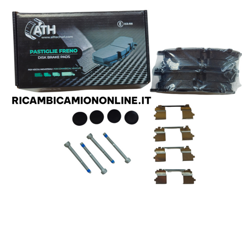AL130016 PASTIGLIE FRENI ASSE POSTERIORE + SENSORI USURA IVECO DAILY DAL 2006 AL 2023