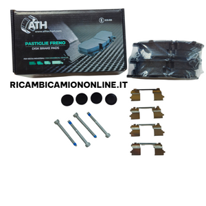 AL130015 PASTIGLIE FRENI ASSE ANTERIORE + SENSORI USURA IVECO DAILY DAL 2006 AL 2024