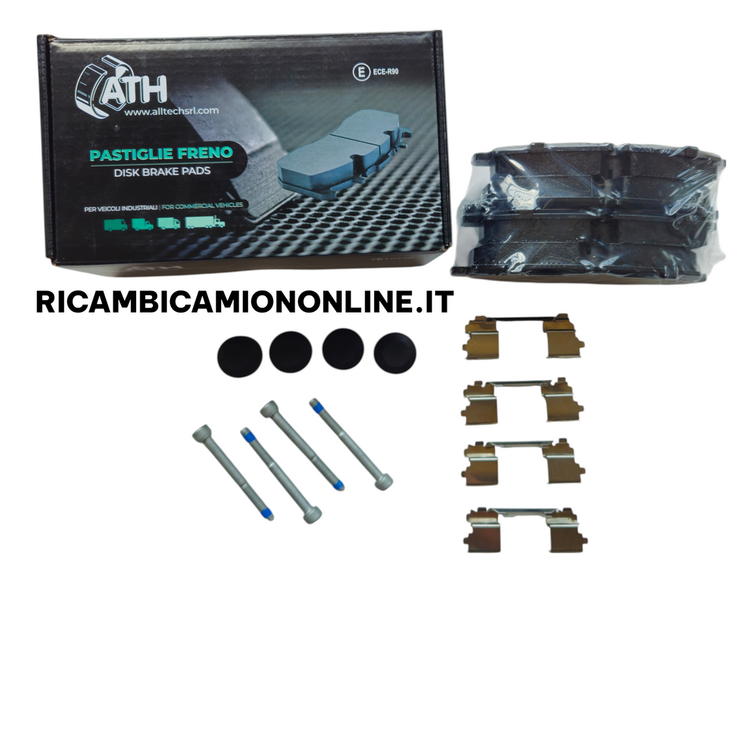 AL130015 PASTIGLIE FRENI ASSE ANTERIORE + SENSORI USURA IVECO DAILY DAL 2006 AL 2024
