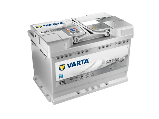 E39 BATTERIA VARTA 12v SILVER DYNAMIC 70AH SPUNTO 760A DIMENSIONI 278X175X190 B13