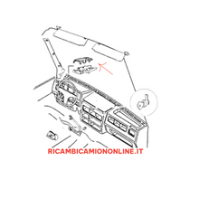Carica l&#39;immagine nel visualizzatore di Gallery, KIT 2 COPRI DEVIO GUIDA RIVESTIMENTI PIANTONE STERZO IVECO NEW DAILY 35.8 35.10 35.12 93941952