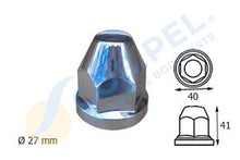 Carica l'immagine nel visualizzatore di Gallery, 130CR SET 10 COPRI DADI TUNING 27" CROMATI PER IVECO DAILY DAL 1989 AL 2026 35S 35C 40C 50C 65C 70C