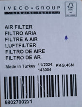 Carica l&#39;immagine nel visualizzatore di Gallery, 5802700221 FILTRO ARIA IVECO T WAY