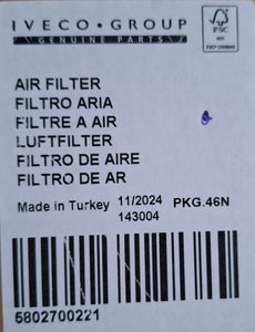 5802700221 FILTRO ARIA IVECO T WAY