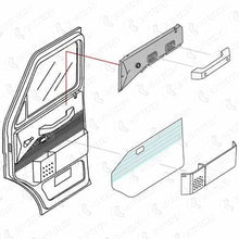Carica l&#39;immagine nel visualizzatore di Gallery, 038- 10/11 RIVESTIMENTO PLASTICA PORTA CABINA SINISTRO / DESTRO IVECO NEW DAILY 35-8 35-10 35-12 49-12 59-12