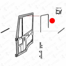 Carica l&#39;immagine nel visualizzatore di Gallery, GUARNIZIONE VETRO SINISTRA / DESTRA IVECO EUROCARGO EUROSTAR EUROTECH EUROTRAKKER STRALIS