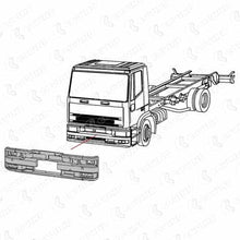 Carica l&#39;immagine nel visualizzatore di Gallery, 40643031 PARAURTI ANTERIORE IVECO EUROTECH 190E35 190E38 190E42 240E38 240E42 440E39 440E42 440E43 260E31 260E39 260E43