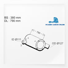 Carica l&#39;immagine nel visualizzatore di Gallery, 2996129 AM MARMITTA SILENZIATORE SCARICO IVECO EUROSTAR EUROTECH STRALIS 190E 240E 260E 440E