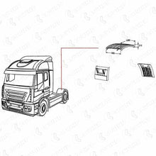 Carica l&#39;immagine nel visualizzatore di Gallery, CALOTTA PARAFANGO POST SUPERIORE IVECO STRALIS AT AD AS HI-WAY S-WAY DESTRO = SINISTRO
