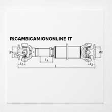 Carica l&#39;immagine nel visualizzatore di Gallery, 37300F3900 ALBERO TRASMISSIONE CABSTAR ATLEON 120.35 120.45 LUNGHEZZA 1557MM