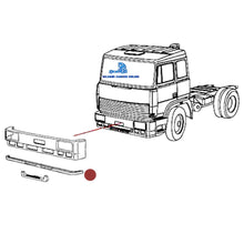 Carica l&#39;immagine nel visualizzatore di Gallery, 194/94 SPOILER INFERIORE SOTTOPARAURTI IVECO TURBOSTAR 190.36 190.42 190.48
