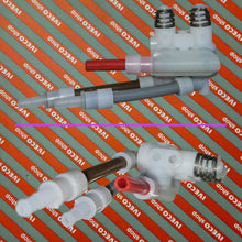 Carica l'immagine nel visualizzatore di Gallery, 42533245 oem IVECO SEAT HAZE ADJUSTMENT VALVE kit, with grey brown red tubes, and assembly kit