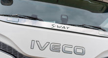 Carica l'immagine nel visualizzatore di Gallery, 50368 FASCIA ANTERIORE TERGICRISTALLO SOTTO PARABREZZA IN  ACCIAIO INOX LUCIDO LOGO S-WAY