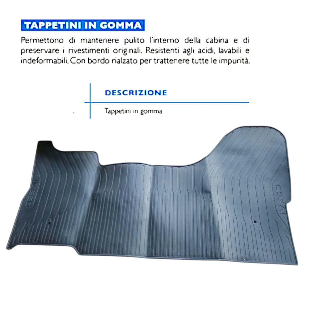 52094 TAPPETI IN GOMMA IVECO DAILY DAL 2014 IN PRODUZIONE