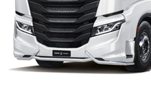 Carica l'immagine nel visualizzatore di Gallery, 50373 BARRA BUMPER TUNING ACCIAIO INOX SU PARAURTI CON CORNA CROMATO LUCIDO IVECO S-WAY