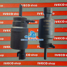 Carica l'immagine nel visualizzatore di Gallery, 500304249 POMPA ACQUA TERGIPARABREZZA VETRI ORIGINALE IVECO EUROSTAR EUROTECH EUROTRAKKER EUROCARGO TECTOR
