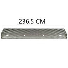 Carica l&#39;immagine nel visualizzatore di Gallery, BARRA PARAINCASTRO POSTERIORE TUNING ACCIAIO INOX FIORETTATO RIMORCHI / SEMIRIMORCHI LUNGHEZZA 236.5 CM