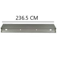 BARRA PARAINCASTRO POSTERIORE TUNING ACCIAIO INOX FIORETTATO RIMORCHI / SEMIRIMORCHI LUNGHEZZA 236.5 CM