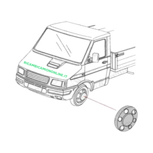 Carica l&#39;immagine nel visualizzatore di Gallery, 2000.00203 ANELLO COPRIRUOTA COPRIMOZZO IN PLASTICA DURA IVECO DAILY MY 2006 35C 35S 40C 50C 60C 65C
