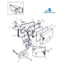 Carica l&#39;immagine nel visualizzatore di Gallery, MDPR0177 PROIETTORE ANTERIORE SCANIA SERIE 4 P94 P114 P124 144 164 DA 1994 A 2008 SERIE R DA 2003 AL 2018
