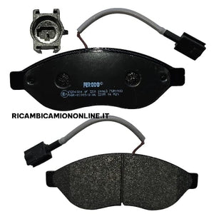 FVR1923 PASTIGLIE FRENI ASSE ANTERIORE CON SENSORI USURA FIAT DUCATO 250 DAL 2006 AL 2025 77364014 77366017