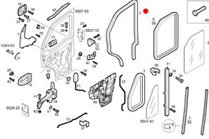 50436495 GUARNIZIONE PORTA IVECO DAILY DAL 2000 AL 2014 DESTRA = SINISTRA