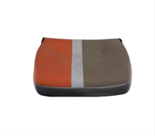 Carica l&#39;immagine nel visualizzatore di Gallery, SEDUTA SEDILE CON FODERA TESSUTO ORIGINALE ARANCIO E GRIGIO IVECO NEW DAILY 1980