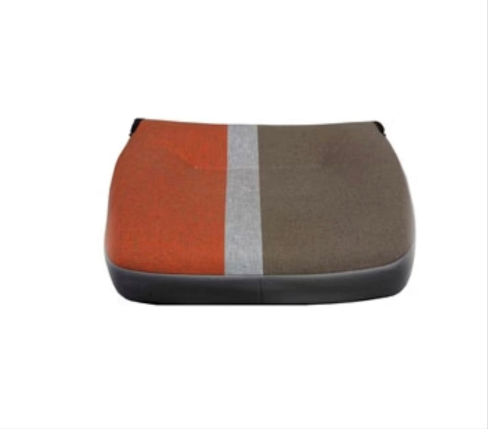 SEDUTA SEDILE CON FODERA TESSUTO ORIGINALE ARANCIO E GRIGIO IVECO NEW DAILY 1980