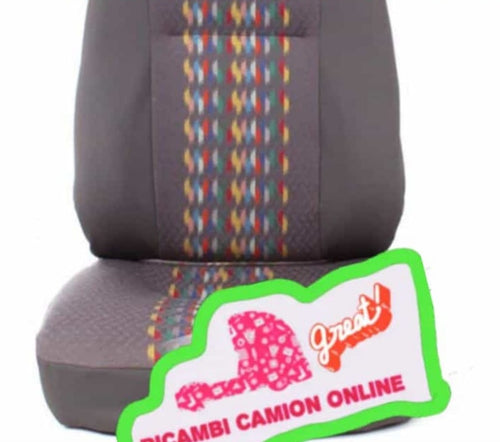 KIT SEDILE AUTISTA SCHIENALE E SEDUTA IMBOTTITI CON FODERA ORIGINALE  IVECO NEW DAILY DAL 1996 al 1999