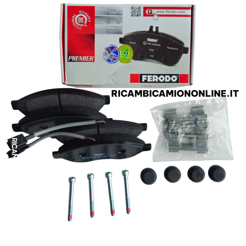 FVR1923 PASTIGLIE FRENI ASSE ANTERIORE CON SENSORI USURA FIAT DUCATO 250 DAL 2006 AL 2025 77364014 77366017