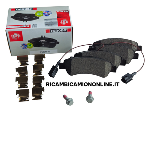 FVR4910 PASTIGLIE FRENI FERODO ASSE POSTERIORE CON SENSORI USURA FIAT DUCATO 250 DAL 2006 AL 2025 77366679
