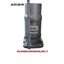Carica l&#39;immagine nel visualizzatore di Gallery, 42092241 AM KIT 2 TUBI FLESSIBILI GAS SCARICO MARMITTA IVECO TURBOSTAR 190