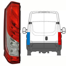 Carica l&#39;immagine nel visualizzatore di Gallery, 40605 FANALE POSTERIORE LUCE STOP FRECCIA RETRO DESTRO / SINISTRO IVECO DAILY FURGONE DAL 2014 5801523220 5801523221