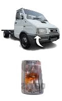 Carica l&#39;immagine nel visualizzatore di Gallery, 33913 FANALINO FRECCIA INDICATORE ANTERIORE DESTRO / SINISTRO IVECO DAILY da 1990 a 1999