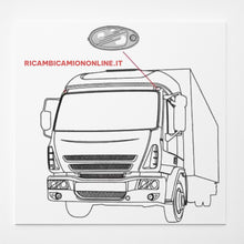 Carica l&#39;immagine nel visualizzatore di Gallery, 504074031 LUCE INGOMBRO CABINA IVECO STRALIS TRAKKER EUROCARGO TECTOR