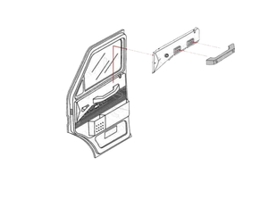 38673 MANIGLIA TIRA PORTA INTERNA DESTRA / SINISTRA IVECO DAILY DA 1989 AL 1999 35.8 35.10 35.12 49.10 49.12 59.10 59.12