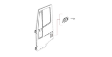Carica l&#39;immagine nel visualizzatore di Gallery, 80801 MANIGLIA PORTA CON CHIAVE DESTRA / SINISTRA IVECO EUROCARGO TECTOR 75 80 100 120 150 dal 2008