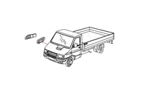 Carica l&#39;immagine nel visualizzatore di Gallery, GRIGLIA / PRESA ARIA SU PARAFANGO DESTRO IVECO NEW DAILY 35.8 35.10 35.12 93936818 93933538