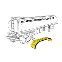 Carica l&#39;immagine nel visualizzatore di Gallery, PARAFANGO POSTERIORE ZINCATO CON BORDO GOMMA UNIVERSALE RIMORCHI E SEMIRICMORCHI